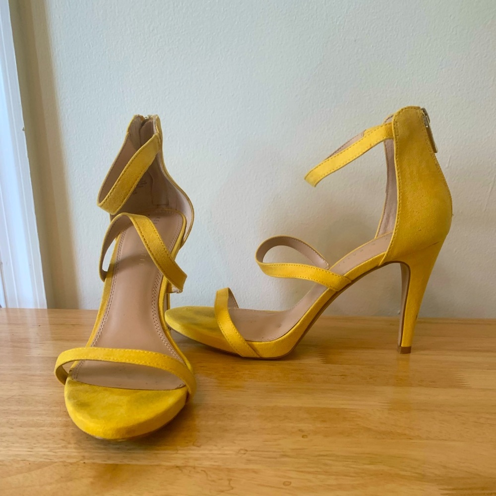 Kelly & Katie Yellow Strappy Heels